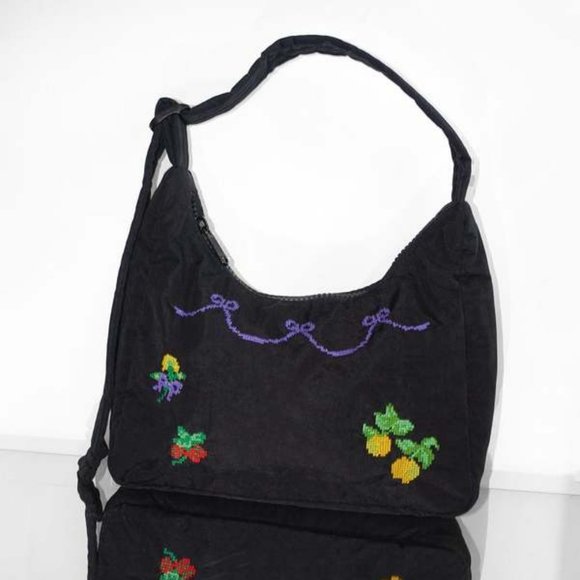 NWOT Baggu Mini Nylon Shoulder Bag - Cross Stitch - Picture 3 of 6